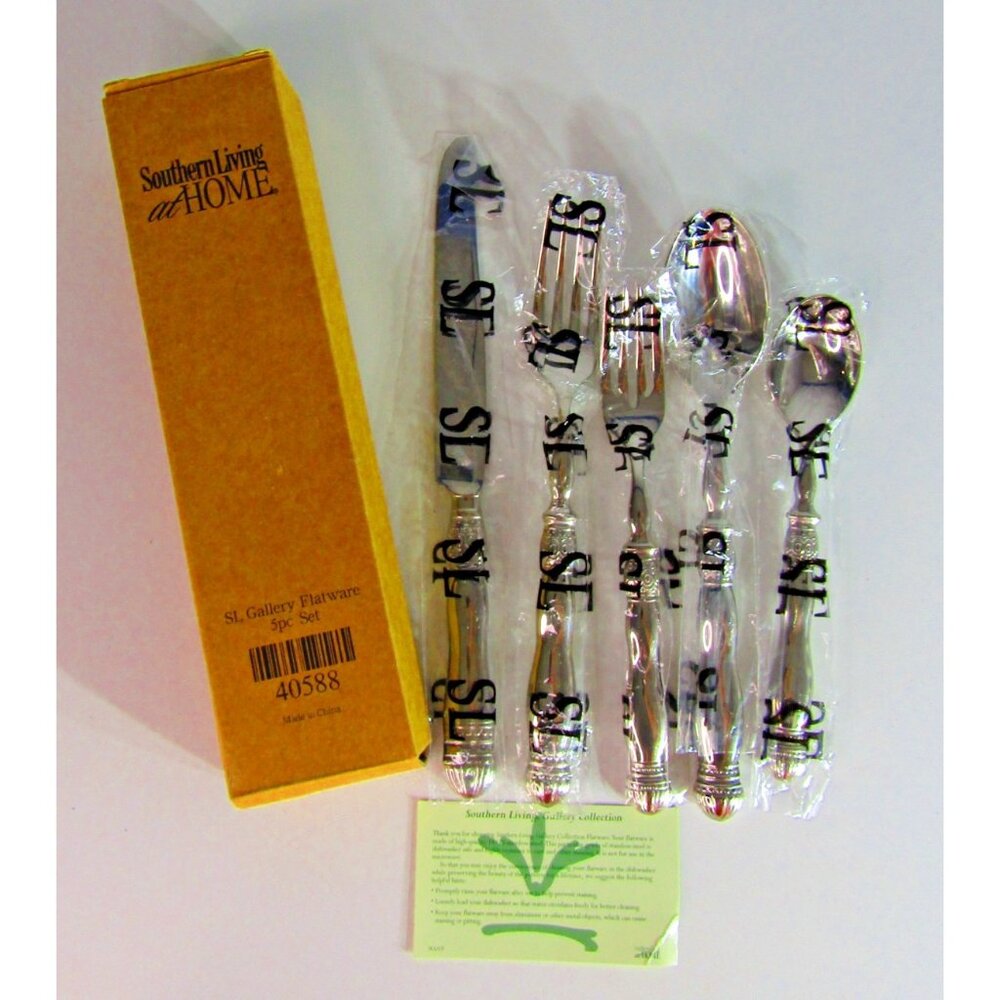 Southern Living Gallery 5 Piece Place Setting Fork SLAH Stainless Flatware NIB